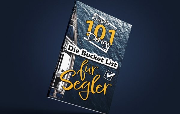 Buchcover "Segeln 101 Dinge"- "Die Bucketlist" Gezeichnet und gestaltet von Jennica Thiel